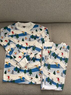 Hanna Andersson Kids Ski Print Pajama Set - 6-7  120 cm